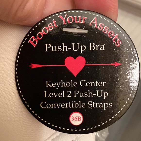 Spree Push-up Bra; 36B; White - Picture 2 of 5